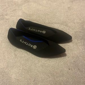 Rothy’s The Point Black Flats Size 7